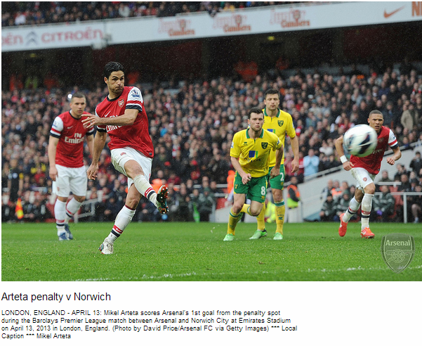 Arteta penalty v Norwich - Flickr - Photo Sharing!