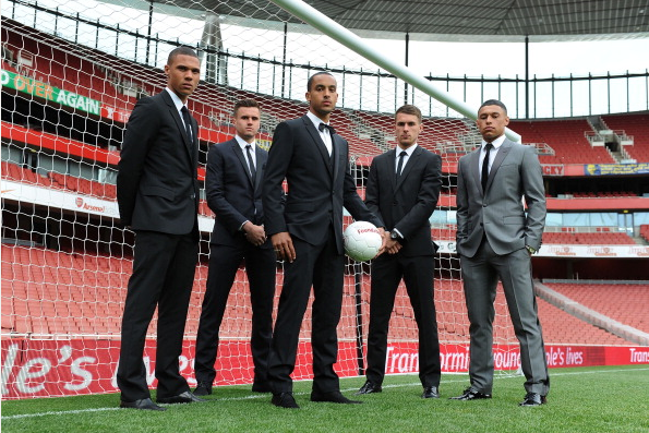 Kieran Gibbs Carl Jenkinson Theo Walcott Aaron Ramsey And… News Photo - Getty Images - 168307035