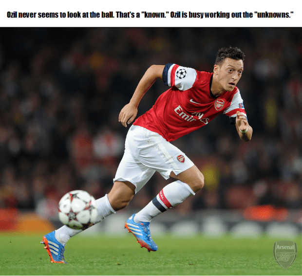 Ozil and the unknown