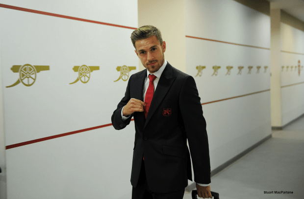 Arsenal s Aaron Ramsey pre match Flickr Photo Sharing